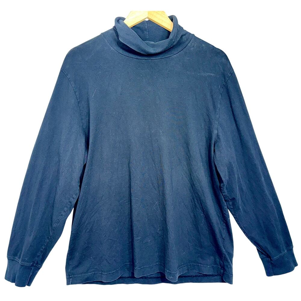 Abercrombie & Fitch Soft AF Black Knit Long Sleeve Turtleneck Sweater Size XL